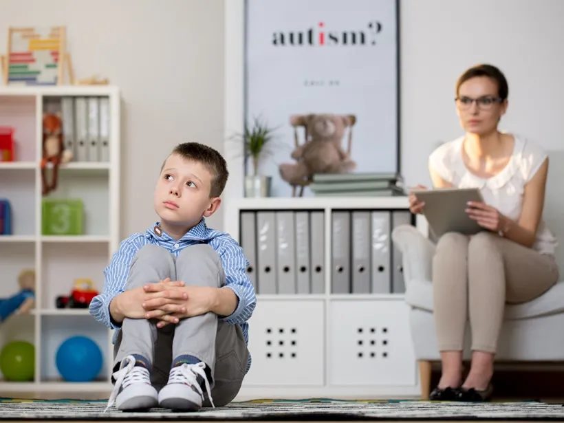 Child in a therapy session